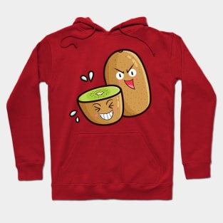 Funny happy kiwi Hoodie